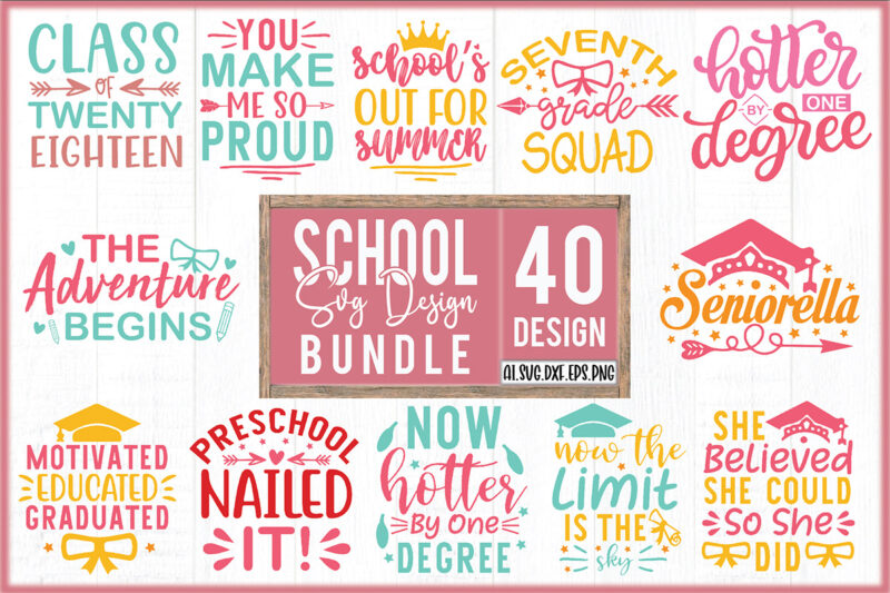 School SVG Design Bundle