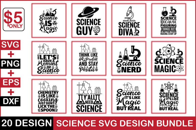 Science Svg Design Bundle