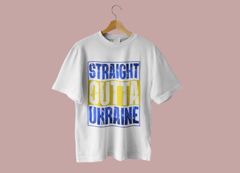 Straight Outta Ukraine Tshirt Design