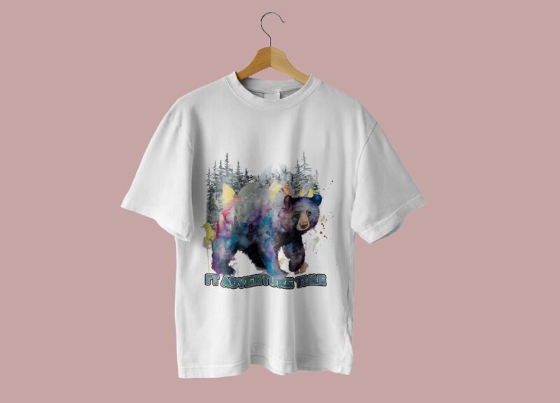 Its Adventure Time Camping Tshirt Design