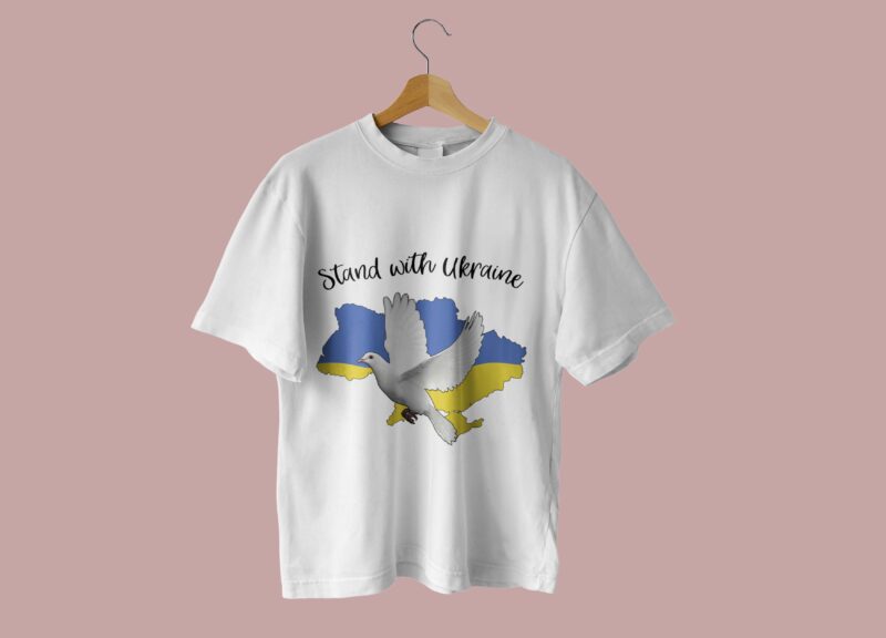 Stand With Ukraine Tshirt Design