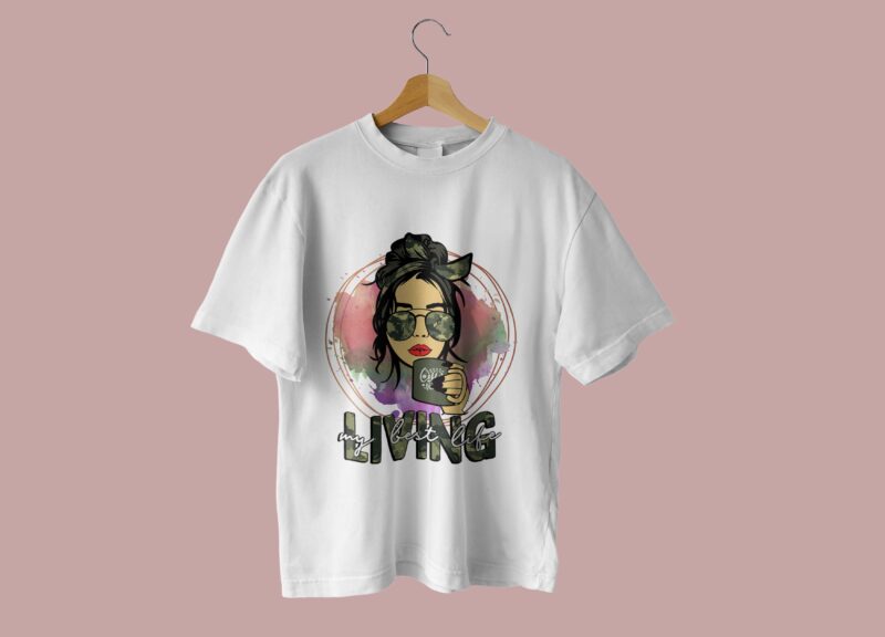 Army Living My Best Life Tshirt Design