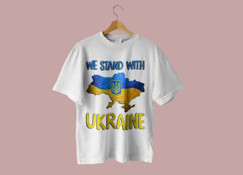 We Stand With Ukraine Tshirt Design