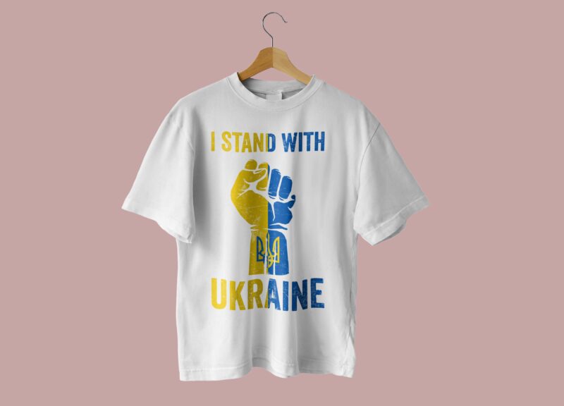 I Stand With Ukraine Tshirt Design