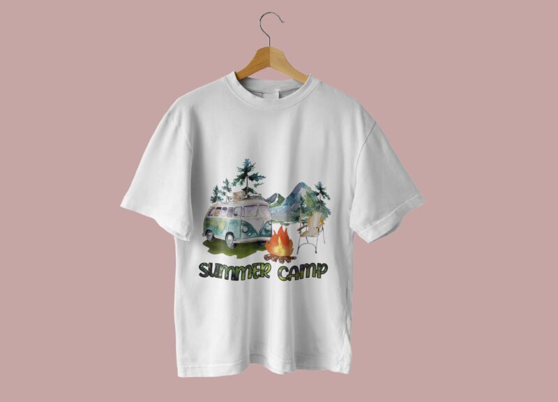 Hot Summer Camp Tshirt Design