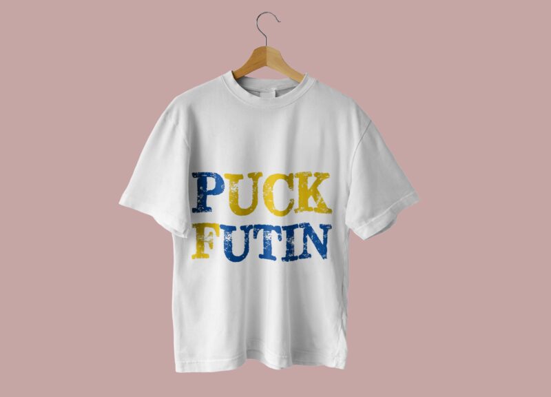 Blue Yellow Puck Futin Tshirt Design