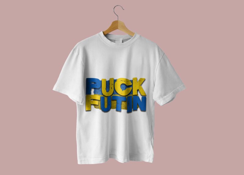 Puck Futin Ukraine Flag Tshirt Design