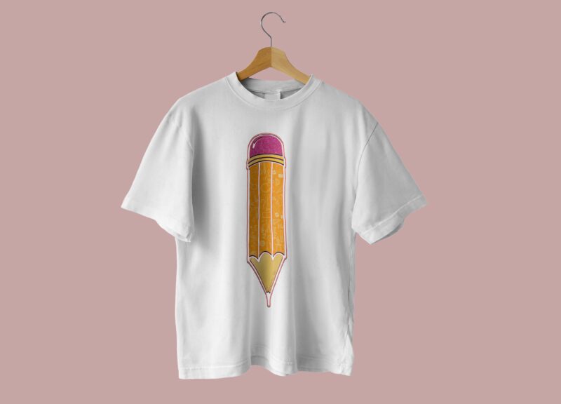 Pencil Teacher Tshirt Design