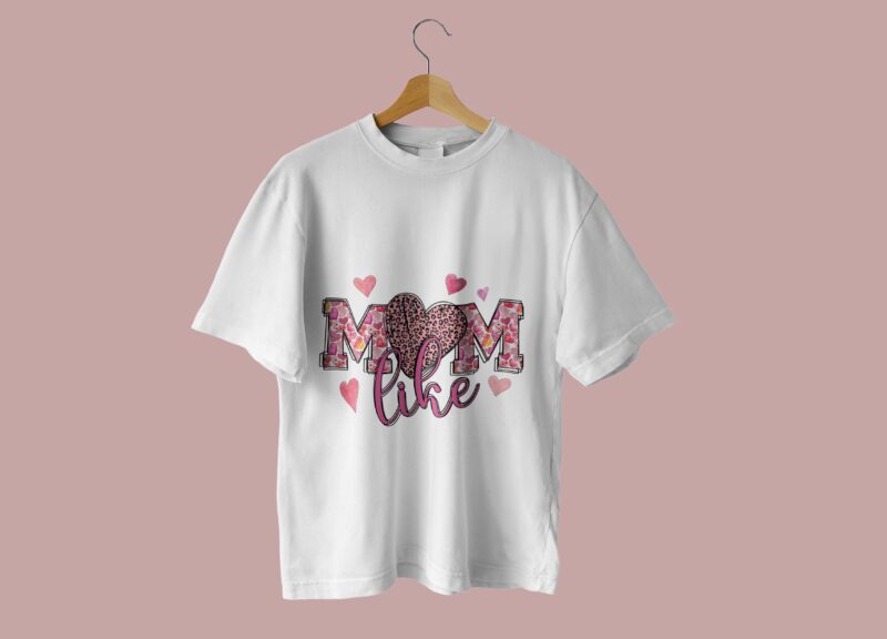 Mom Like Leopard Tshirt Design