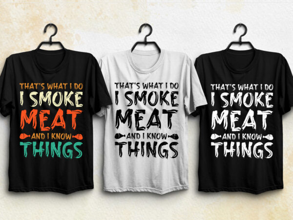 Smoke meat t-shirt design