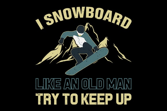 Snowboard tshirt design