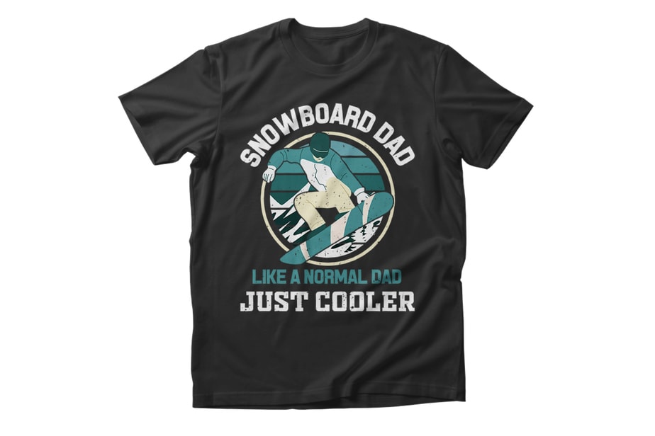 Snowboard tshirt design