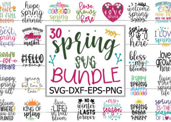 Spring Svg Bundle t shirt template vector