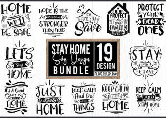 Stay Home SVG Design Bundle