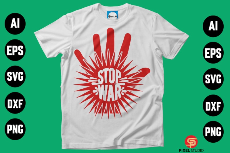 Stop War T-Shirt Design.
