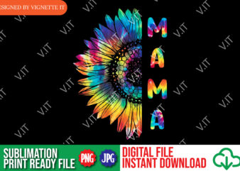 Mam with Flowers Sublimation Designs Downloads PNG Files for Sublimation Mother's Day Sublimation PNG Mam PNG Mam Designs