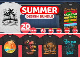 Bestselling Summer T-Shirt Design for Commercial use.