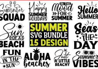 Summer SVG T shirt Design Bundle