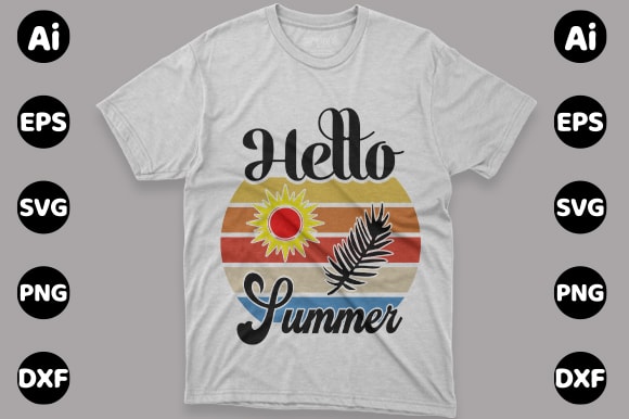 Best selling Summer T-Shirt Design Bundle for commercial use.