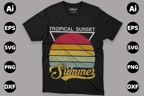 Best selling Summer T-Shirt Design Bundle for commercial use.