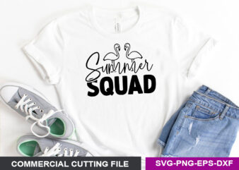 Summer squad SVG t shirt template vector