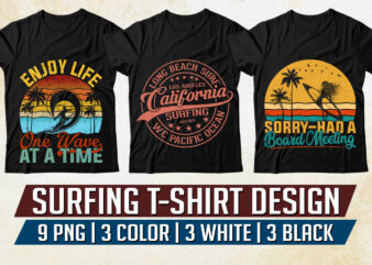 Surfing T-Shirt Design