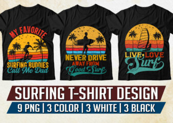 Surfing T-Shirt Design