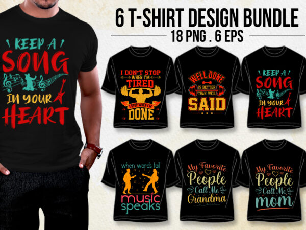 T-shirt design bundle