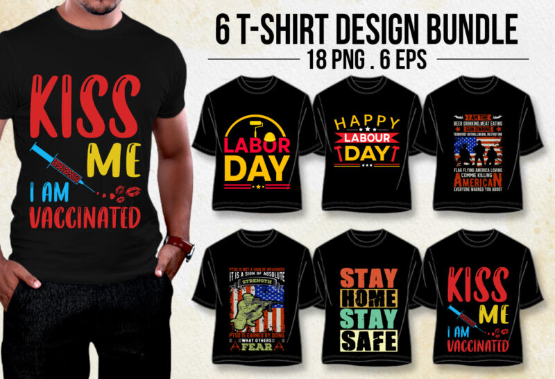 Typography T-Shirt Design Bundle