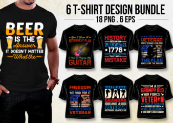 T-Shirt Design Bundle PNG EPS