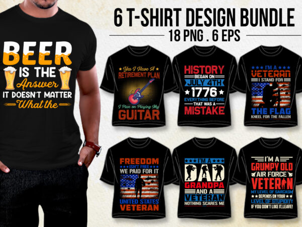 T-shirt design bundle png eps