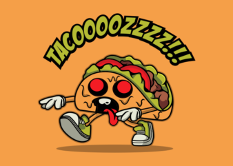 TACO ZOMBIE CARTOON