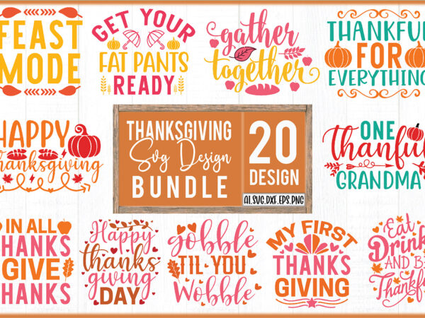 Thanksgiving svg design bundle