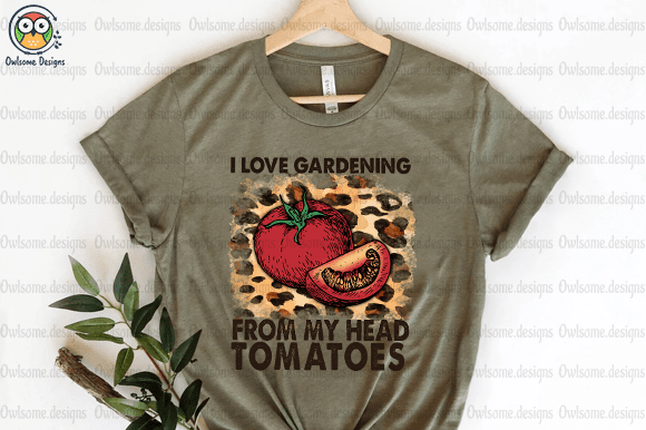 I Love Gardening T-Shirt Design