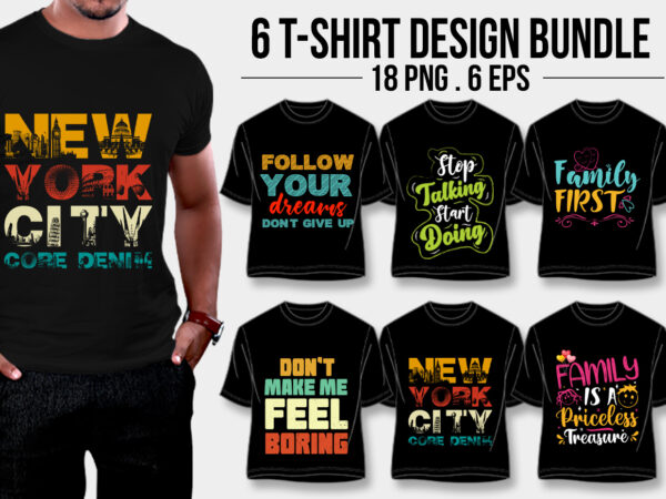 Typography t-shirt design bundle Typography t-shirt design bundle