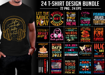 Typography T-Shirt Design Bundle