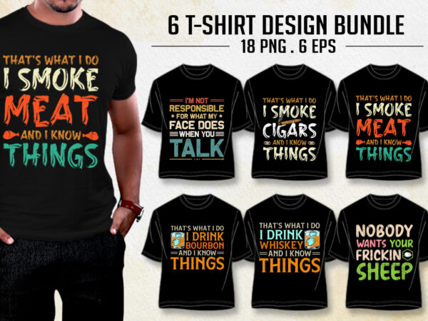 Typography t-shirt design bundle