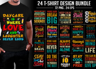 Typography T-Shirt Design Bundle