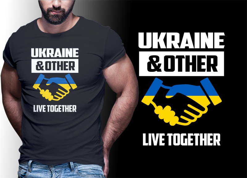 49 Ukraine Tshirt Design Bundle Editable