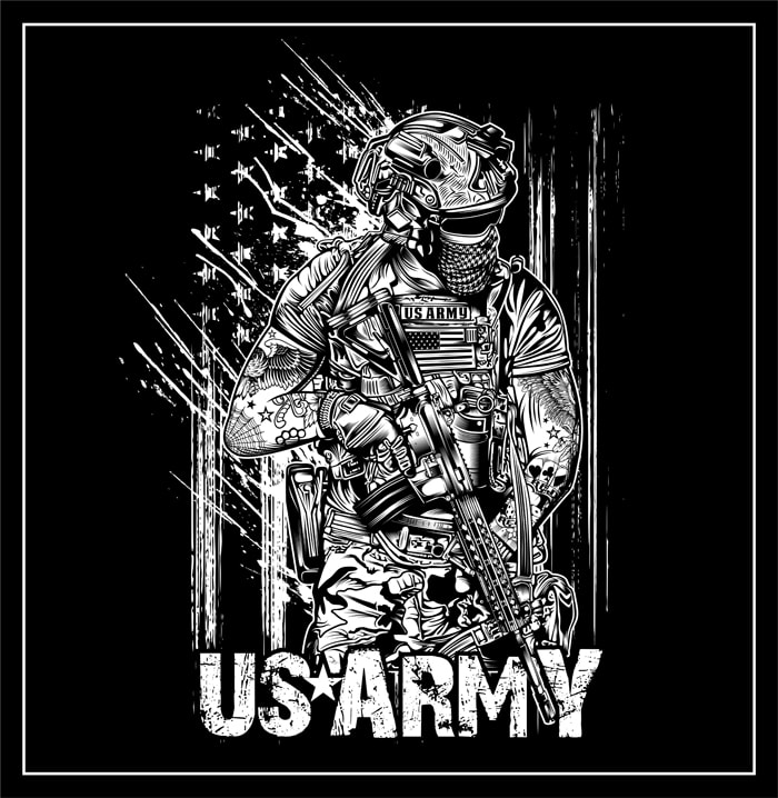 US-ARMY ILLUSTRATION GRAPHIC DESIGN