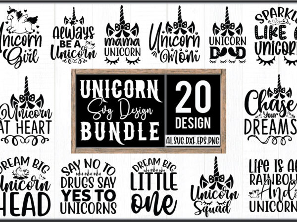 Unicorn svg design bundle