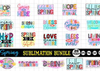 Spring Sublimation Bundle t shirt template vector