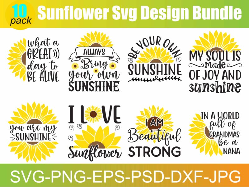 Sunflower SVG Files For Cricut, Sunflowers Svg, Sunflower Mandala Svg, Love Svg, Inspirational Svg, Christian Png, Flower Svg, Quote Svg