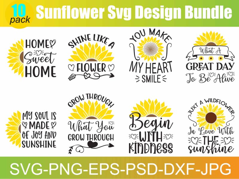 Sunflower SVG Files For Cricut, Sunflowers Svg, Sunflower Mandala Svg, Love Svg, Inspirational Svg, Christian Png, Flower Svg, Quote Svg