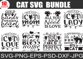 Funny Cats Quotes SVG Bundle, Cats Bundle SVG, Cat Lover SVG, Cat Owner Svg, Pets Loving Svg, Cut File Cricut, Silhouette Cat Dxf t shirt graphic design