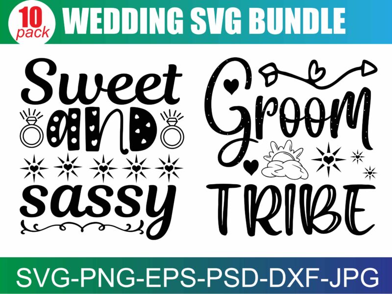 Wedding SVG Bundle, Bride svg, Groom svg, Bridal Party svg, Wedding svg, Wedding Quotes, Wedding Signs, Wedding Shirts, Cut File Cricut