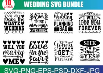 Wedding SVG Bundle, Bride svg, Groom svg, Bridal Party svg, Wedding svg, Wedding Quotes, Wedding Signs, Wedding Shirts, Cut File Cricut t shirt design for sale