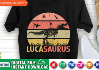 Luca Saurus Shirt, Happy Mother’s Day Shirt, Mother’s Day Shirt, Mother Dinosaur Skelton Shirt, Mother’s Day Flying Dinosaur Shirt, Mother’s Day Vintage Sunset Shirt Template