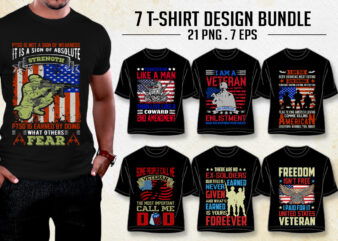 VETERAN T-Shirt Design Bundle