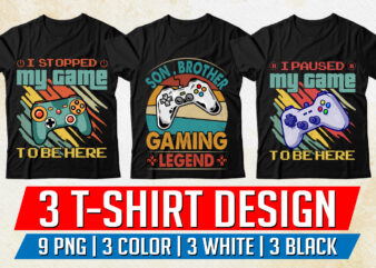 Video Game Lover T-Shirt Design